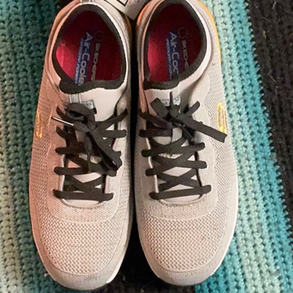 Skechers Work Light Gray  with Black Accents with safety toe